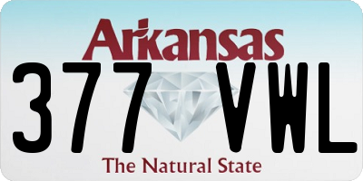 AR license plate 377VWL