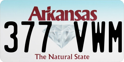 AR license plate 377VWM