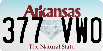 AR license plate 377VWO