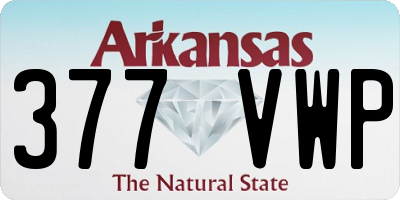 AR license plate 377VWP