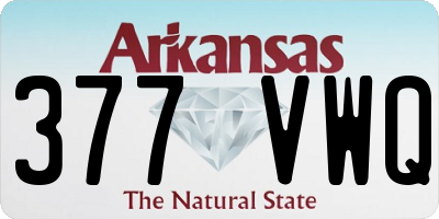 AR license plate 377VWQ