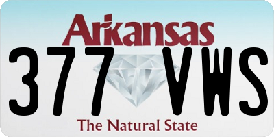 AR license plate 377VWS
