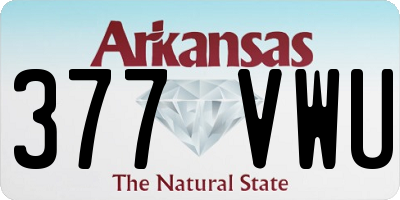 AR license plate 377VWU