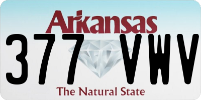 AR license plate 377VWV