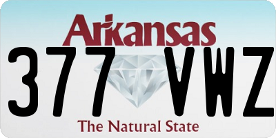 AR license plate 377VWZ
