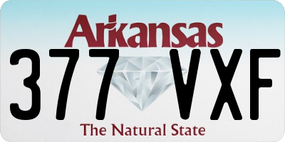 AR license plate 377VXF