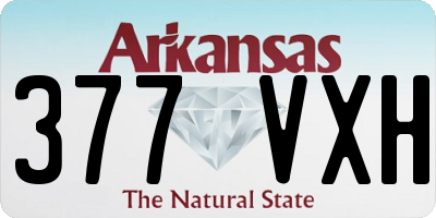 AR license plate 377VXH