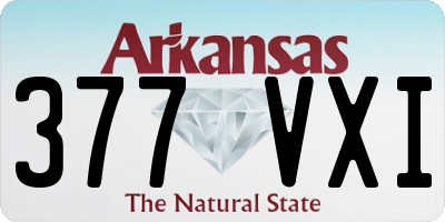 AR license plate 377VXI