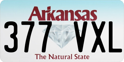 AR license plate 377VXL