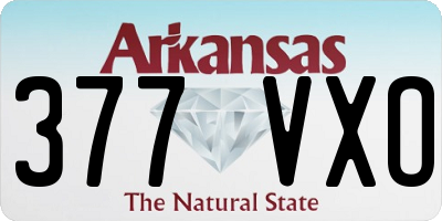AR license plate 377VXO