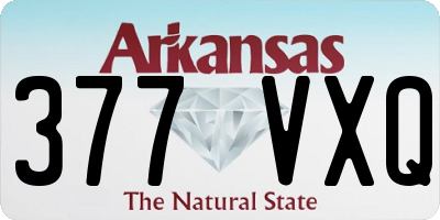 AR license plate 377VXQ
