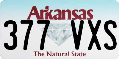 AR license plate 377VXS