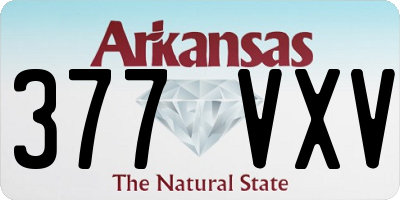 AR license plate 377VXV