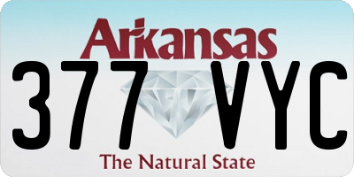 AR license plate 377VYC