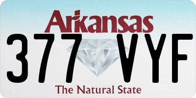 AR license plate 377VYF
