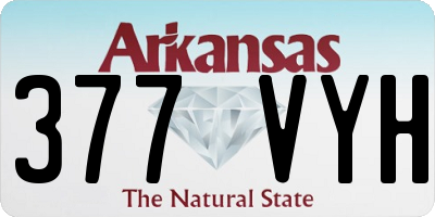 AR license plate 377VYH