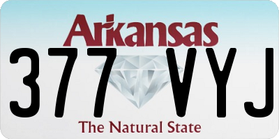 AR license plate 377VYJ