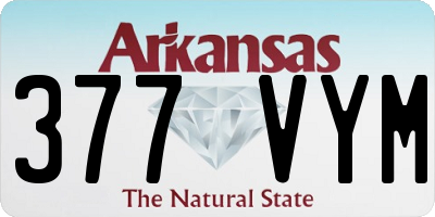 AR license plate 377VYM