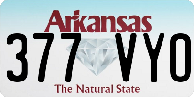 AR license plate 377VYO
