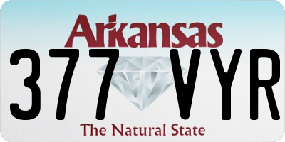 AR license plate 377VYR