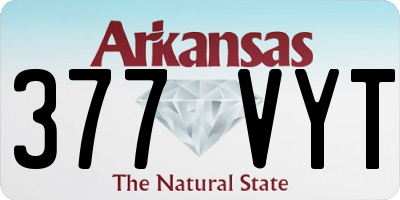 AR license plate 377VYT