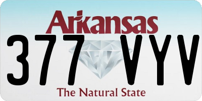 AR license plate 377VYV
