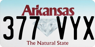 AR license plate 377VYX