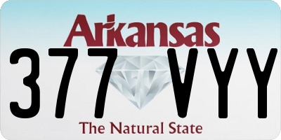 AR license plate 377VYY