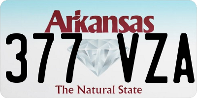 AR license plate 377VZA