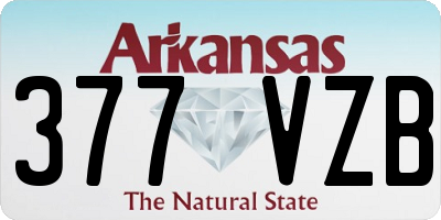 AR license plate 377VZB