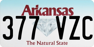 AR license plate 377VZC