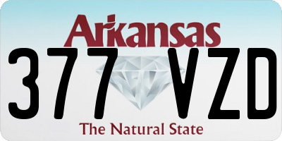 AR license plate 377VZD