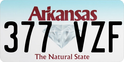 AR license plate 377VZF