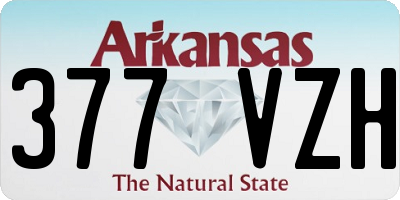 AR license plate 377VZH