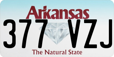 AR license plate 377VZJ