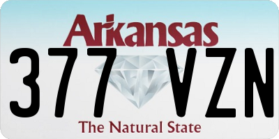 AR license plate 377VZN