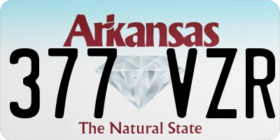 AR license plate 377VZR
