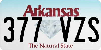 AR license plate 377VZS