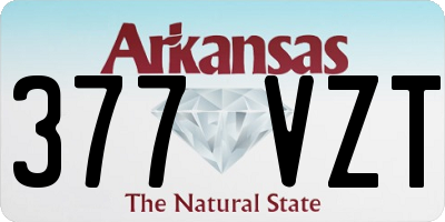 AR license plate 377VZT