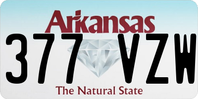AR license plate 377VZW