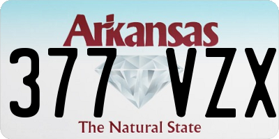 AR license plate 377VZX