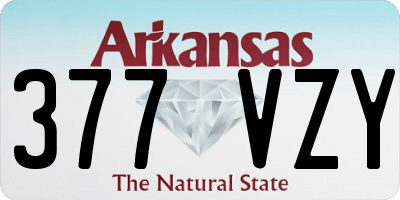 AR license plate 377VZY