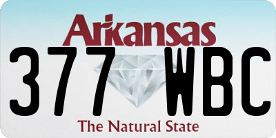 AR license plate 377WBC
