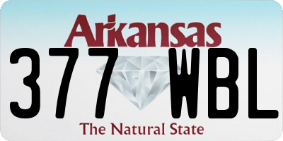 AR license plate 377WBL