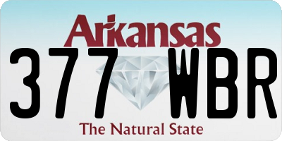AR license plate 377WBR