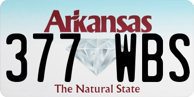 AR license plate 377WBS