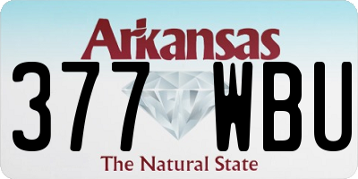 AR license plate 377WBU