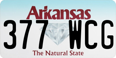 AR license plate 377WCG