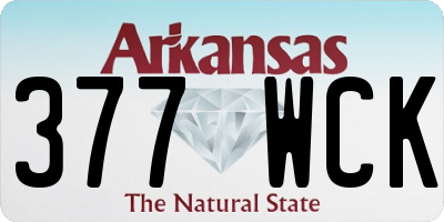 AR license plate 377WCK