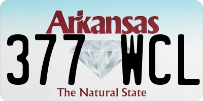 AR license plate 377WCL